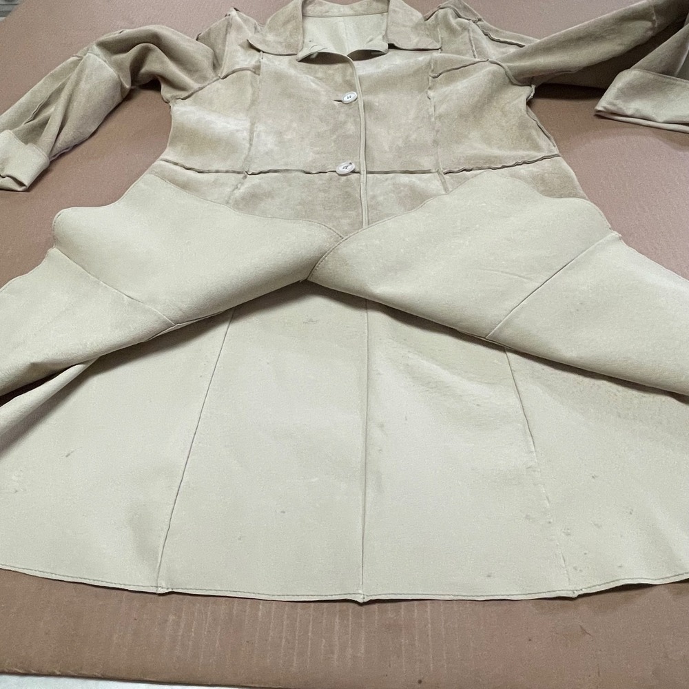 Reversible Leather Boho Suede Leather Women's Duster Jacket Coat Size Medium‎ - Picture 15 of 16
